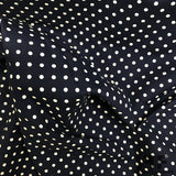 Polka Dot Printed Cotton - Navy/White - Fabrics & Fabrics