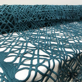 Geometric Guipure/Venice Lace - Teal - Fabrics & Fabrics