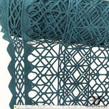 Geometric Guipure/Venice Lace - Teal - Fabrics & Fabrics