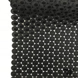 Geometric Circle Guipure/Venice Lace - Black - Fabrics & Fabrics