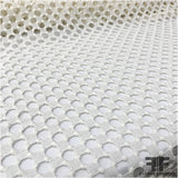 Geometric Guipure Lace - White - Fabrics & Fabrics