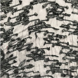 Novelty Abstract Fringe - Grey/Black