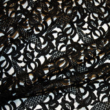 Floral Arabesque Guipure Lace - Black - Fabrics & Fabrics NY