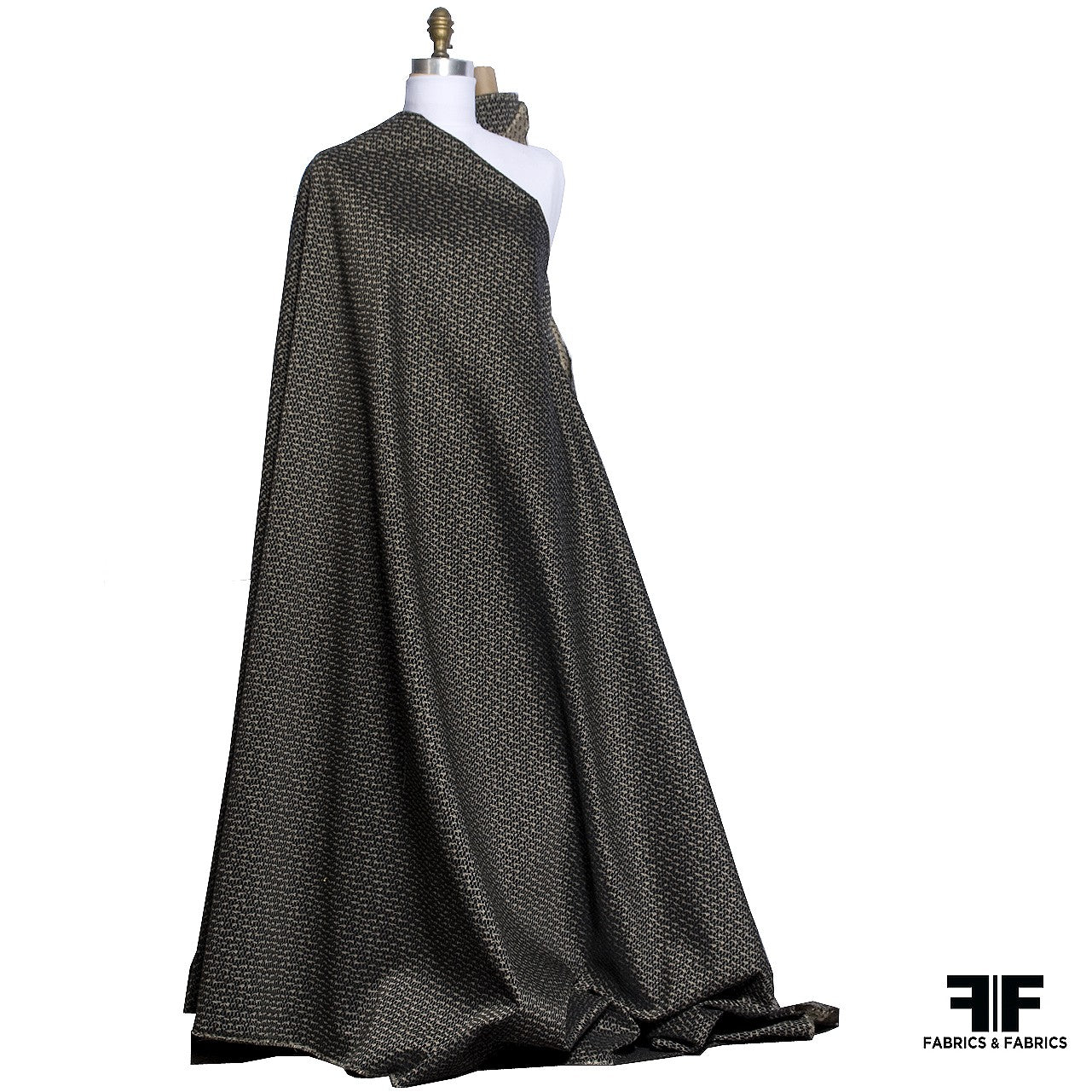 Black/Brown Cotton Blend Suiting - Fabrics & Fabrics Black/Brown Cotton Blend Suiting - Fabrics & Fabrics