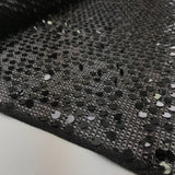 Open Weave Novelty & Sequins - Deep Purple/Grey - Fabrics & Fabrics