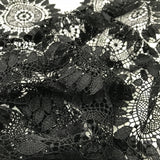 Delicate Open Weave Crochet Lace - Black - Fabrics & Fabrics NY
