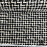 Houndstooth Tweed - Black/ Pale Purple/ Ivory - Fabrics & Fabrics