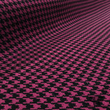 Wool Houndstooth Coating - Purple/Black - Fabrics & Fabrics