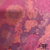 Floral Brocade - Orange/Purple/Pink - Fabrics & Fabrics NY