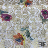 Oscar De La Renta Floral Metallic Brocade - Multicolor - Fabrics & Fabrics