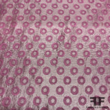 Metallic Polka Dot Brocade - Purple - Fabrics & Fabrics
