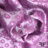 Metallic Polka Dot Brocade - Purple - Fabrics & Fabrics