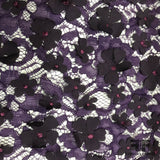 3D Floral Lace - Deep Purple - Fabrics & Fabrics NY