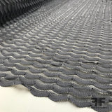 Ripple Stretch Lace Knit - Grey/Purple - Fabrics & Fabrics