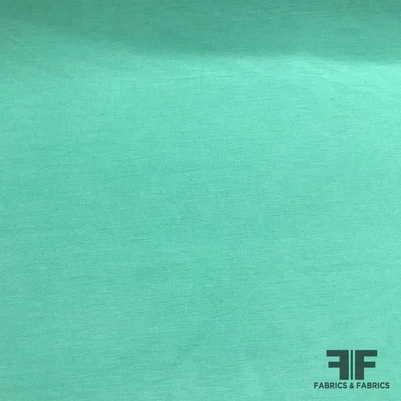 Ultra Soft Lightweight Cotton Jersey Knit Seafoam Fabrics & Fabrics