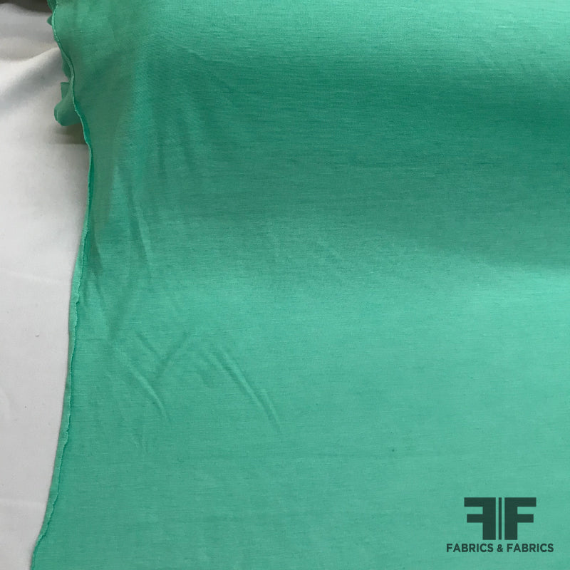 Ultra Soft Lightweight Cotton Jersey Knit Seafoam Fabrics & Fabrics