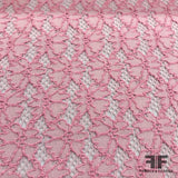 Floral Stretch Lace - Baby Pink