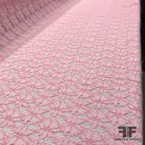 Floral Stretch Lace - Baby Pink - Fabrics & Fabrics