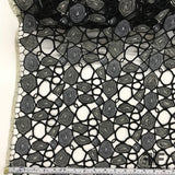Novelty Abstract Guipure Lace - Black/White - Fabrics & Fabrics