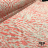 Animal Printed Faux Fur - Coral/Beige - Fabrics & Fabrics NY