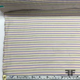 The Row Striped Crepe de Chine - Pale Pink/Purple - Fabrics & Fabrics