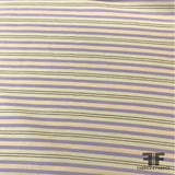 The Row Striped Crepe de Chine - Pale Pink/Purple - Fabrics & Fabrics