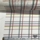 Plaid Printed Mesh/Netting - Multicolor Pastels - Fabrics & Fabrics