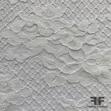 French Classic Floral Lace - White - Fabrics & Fabrics