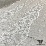 Textured Floral Brocade - Grey - Fabrics & Fabrics