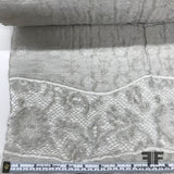 Textured Floral Brocade - Grey - Fabrics & Fabrics