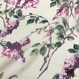 Floral Printed Silk Chiffon - Beige/Pink/Green