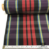 Plaid Silk Taffeta - Purple/Red/Yellow/Blue - Fabrics & Fabrics