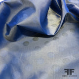 Polka Dot Silk Taffeta - Blue - Fabrics & Fabrics