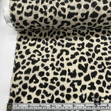 Cheetah Print Poly Taffeta - Black/Tan - Fabrics & Fabrics NY