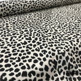 Cheetah Print Poly Taffeta - Black/Tan - Fabrics & Fabrics NY