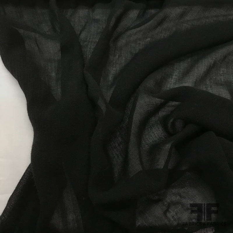 Linen Gauze - Black – Fabrics & Fabrics