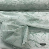Embroidered Cotton/Silk Voile Blend - Seafoam Green - Fabrics & Fabrics NY