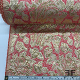 Floral Metallic Brocade - Pink/Gold - Fabrics & Fabrics NY