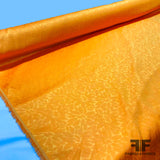 Bright Floral Textured Brocade - Orange - Fabrics & Fabrics NY