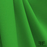 Italian Double Faced Wool Crepe - Shamrock Green - Fabrics & Fabrics