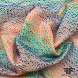 Rainbow Textured Brocade - Multicolor - Fabrics & Fabrics