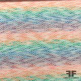 Rainbow Textured Brocade - Multicolor - Fabrics & Fabrics
