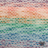 Rainbow Textured Brocade - Multicolor