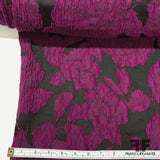 Bold Floral Brocade - Purple/Black - Fabrics & Fabrics NY