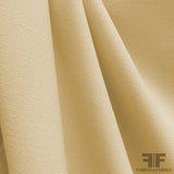 Italian Double Faced Wool Crepe - Yellow-Beige - Fabrics & Fabrics