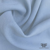 Italian Double Faced Wool Crepe - Blue/Grey - Fabrics & Fabrics