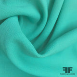 Italian Double Faced Wool Crepe - Aruba Blue - Fabrics & Fabrics