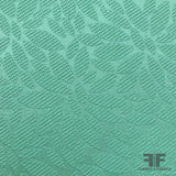 Floral Textured Brocade - Mint - Fabrics & Fabrics
