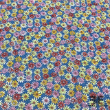 Textured Floral Printed Cotton - Multicolor - Fabrics & Fabrics