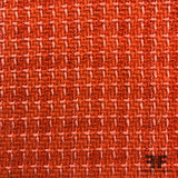Check Wool Tweed - Orange - Fabrics & Fabrics NY